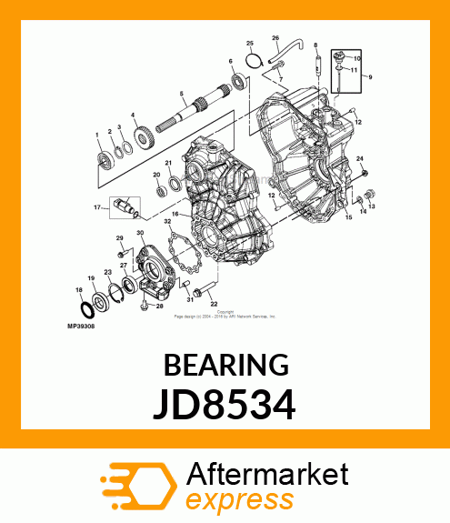 BEARING ,BALL JD8534