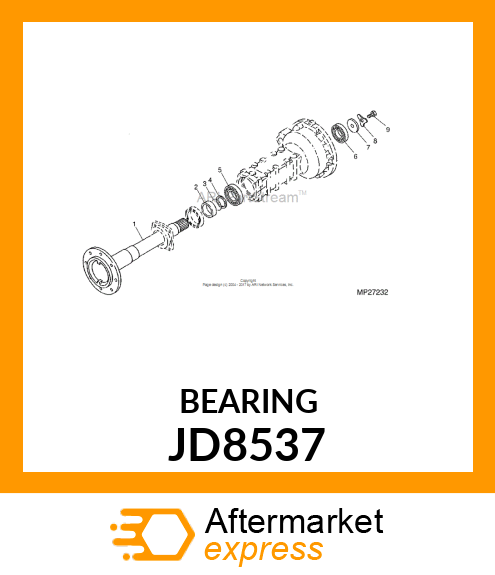 BEARING,BALL JD8537