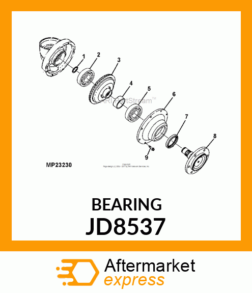 BEARING,BALL JD8537