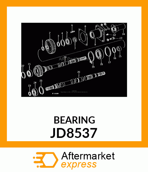 BEARING,BALL JD8537