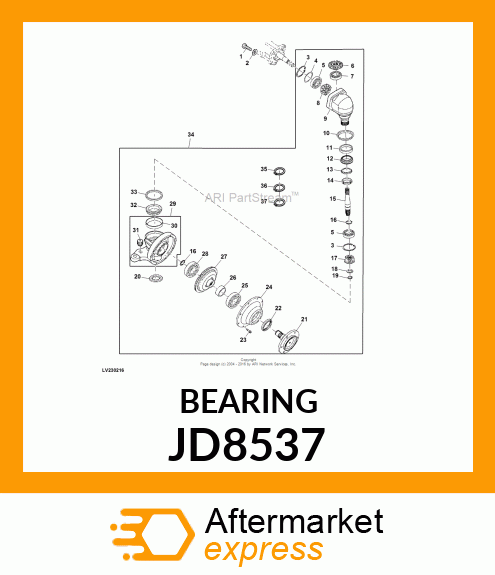 BEARING,BALL JD8537