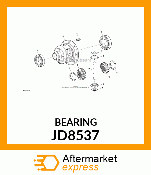 BEARING,BALL JD8537