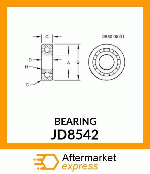 BEARING PNL JD8542