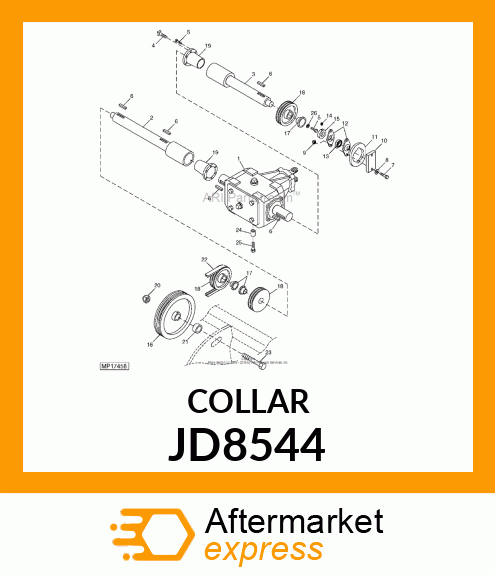 COLLAR, BEARING JD8544