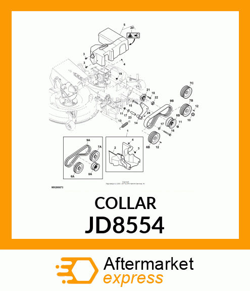 ECCENTRIC LOCKING COLLAR, COLLAR JD8554