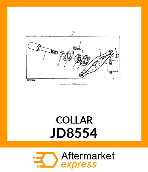 ECCENTRIC LOCKING COLLAR, COLLAR JD8554