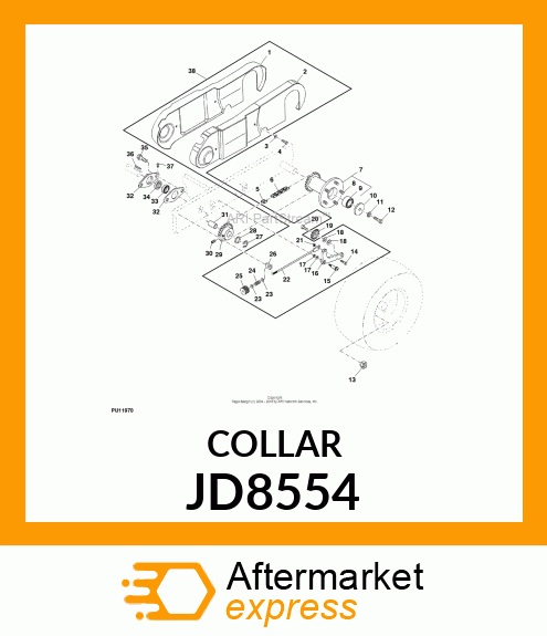 ECCENTRIC LOCKING COLLAR, COLLAR JD8554