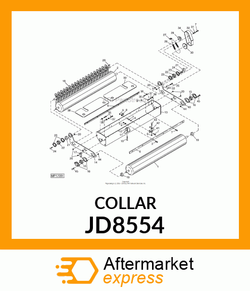 ECCENTRIC LOCKING COLLAR, COLLAR JD8554