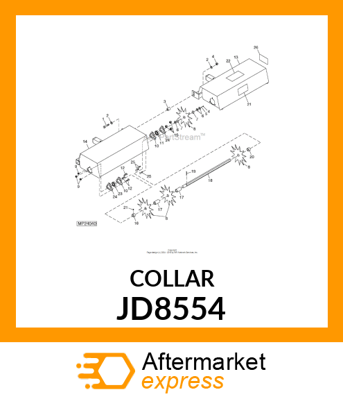 ECCENTRIC LOCKING COLLAR, COLLAR JD8554