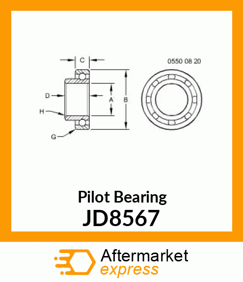 BEARING ,BALL JD8567