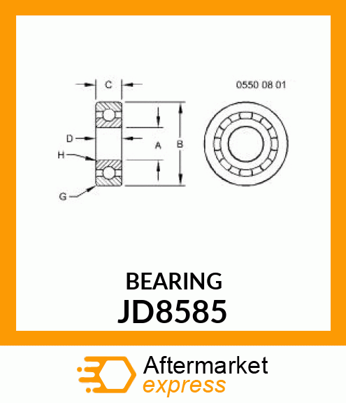 BEARING, BALL JD8585