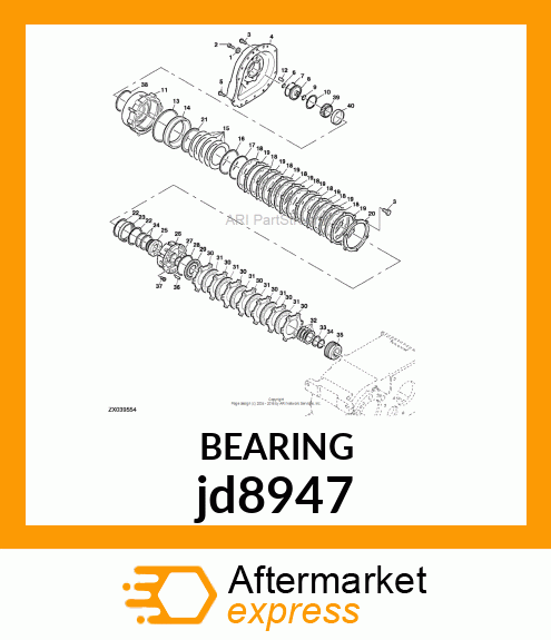 CONE, BEARING jd8947