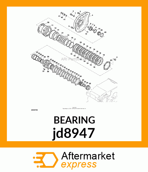 CONE, BEARING jd8947