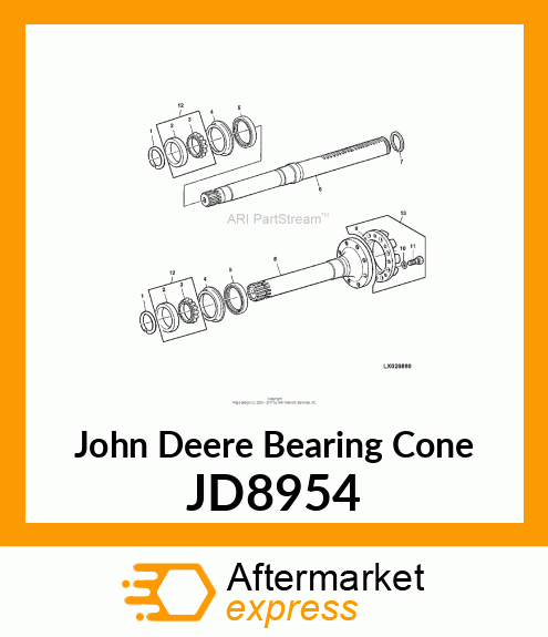 CONE,TAPER ROLLER BEARING JD8954