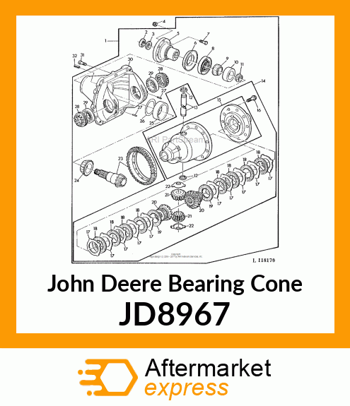 TAPERED ROLLER BEARING CONES JD8967