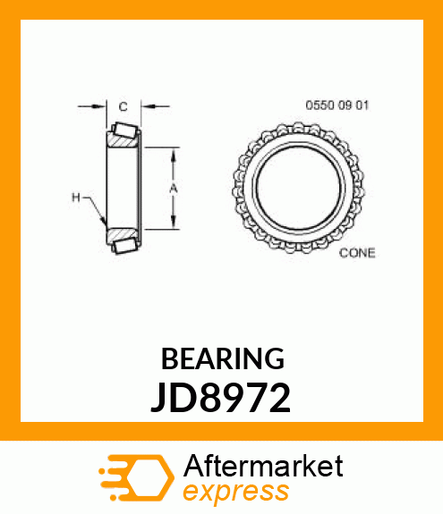 BEARING CONE JD8972