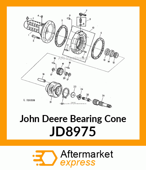 CONE,BEARING JD8975