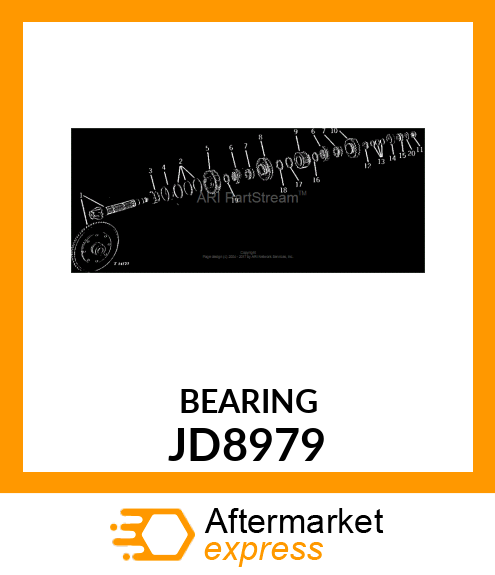 BEARING CONE, TAPER ROLLER JD8979