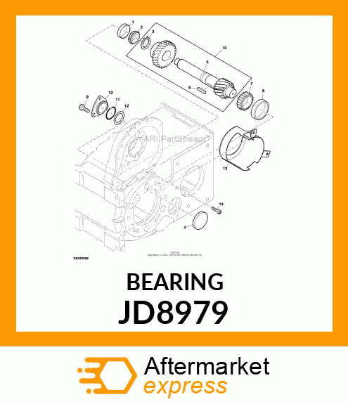 BEARING CONE, TAPER ROLLER JD8979