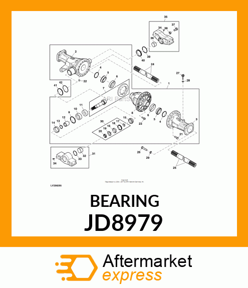 BEARING CONE, TAPER ROLLER JD8979