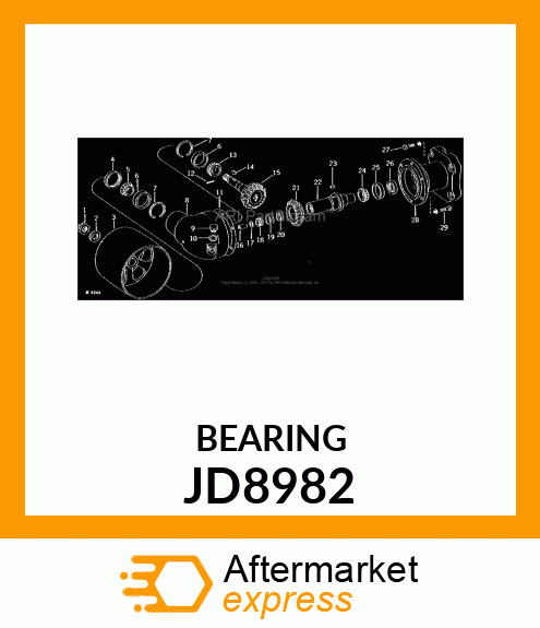 CONE ,BEARING JD8982