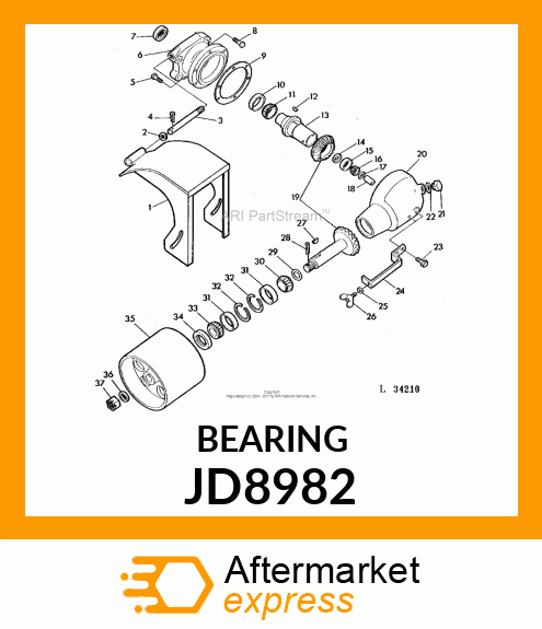 CONE ,BEARING JD8982