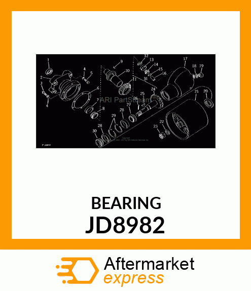 CONE ,BEARING JD8982