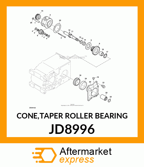 CONE,TAPER ROLLER BEARING JD8996