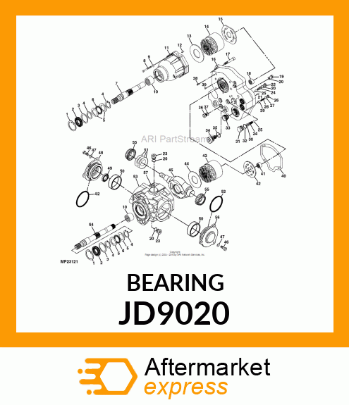 CONE BEARING JD9020