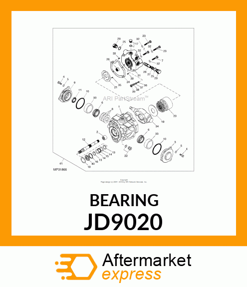 CONE BEARING JD9020