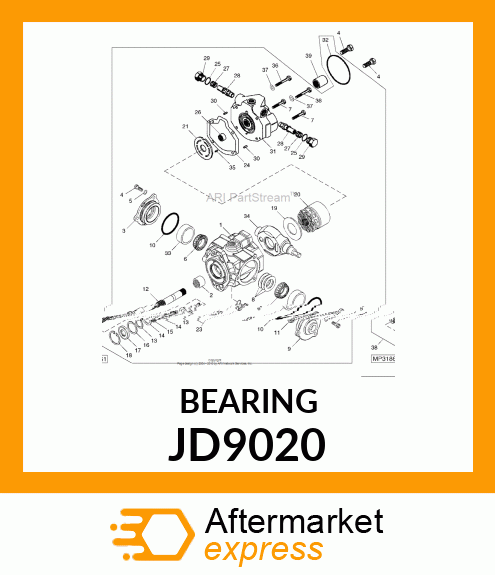 CONE BEARING JD9020