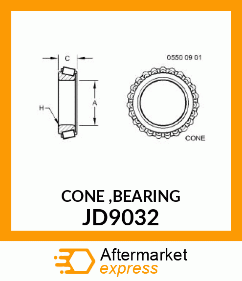 CONE ,BEARING JD9032