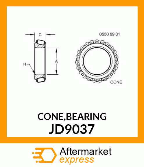 CONE,BEARING JD9037