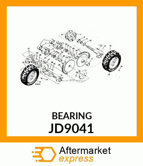 CONE ,BEARING JD9041