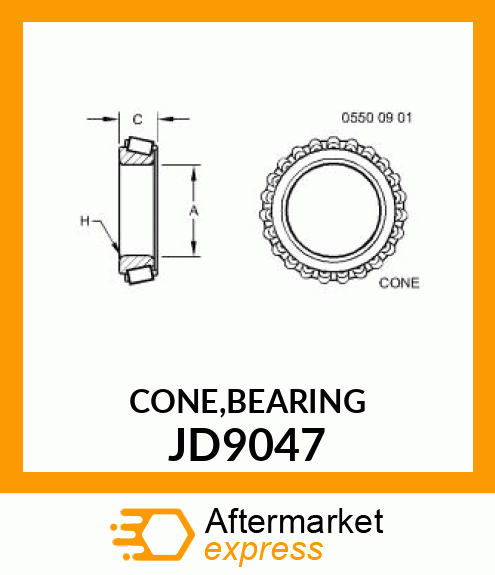 CONE,BEARING JD9047