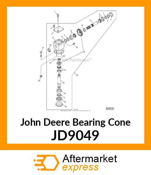 BEARING ROLLER JD9049