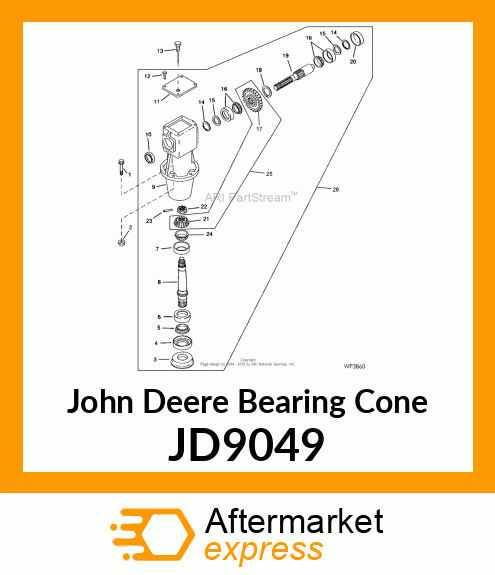 BEARING ROLLER JD9049