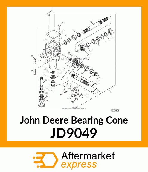 BEARING ROLLER JD9049