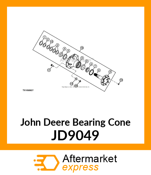 BEARING ROLLER JD9049