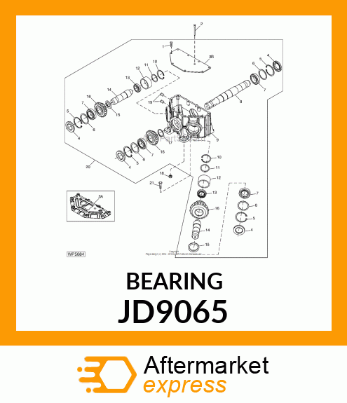 CONE, BEARING JD9065