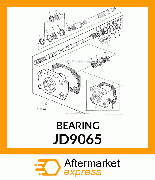 CONE, BEARING JD9065