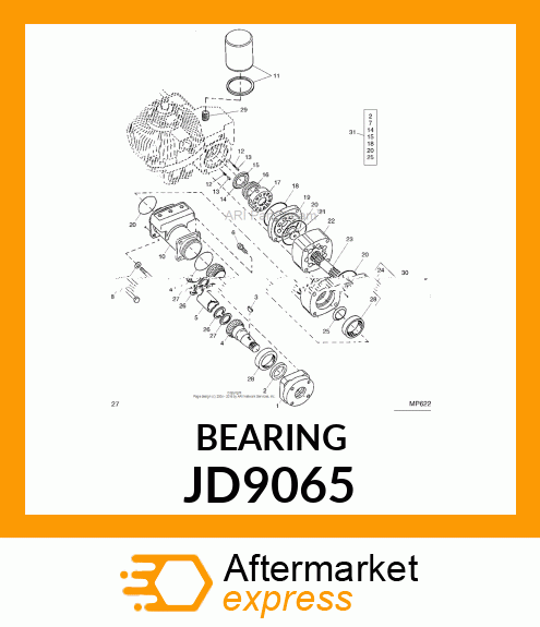 CONE, BEARING JD9065