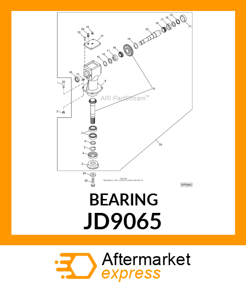 CONE, BEARING JD9065