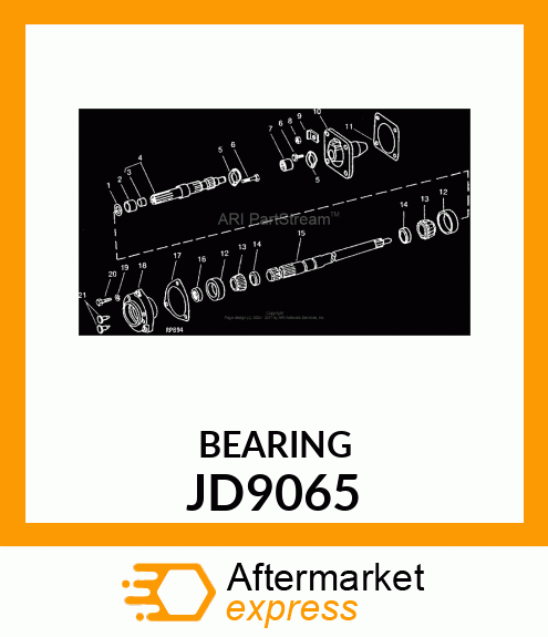 CONE, BEARING JD9065