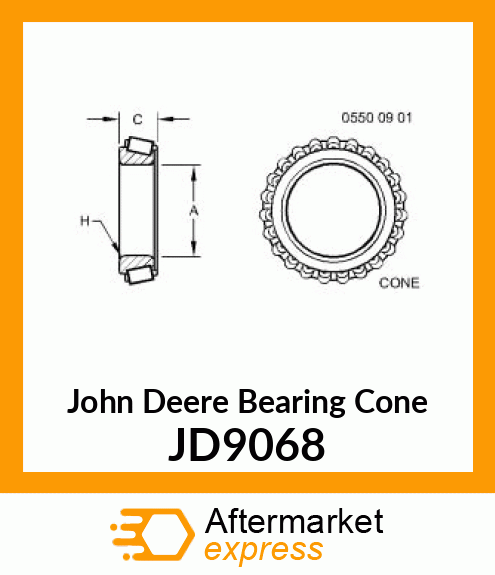 CONE,BEARING JD9068