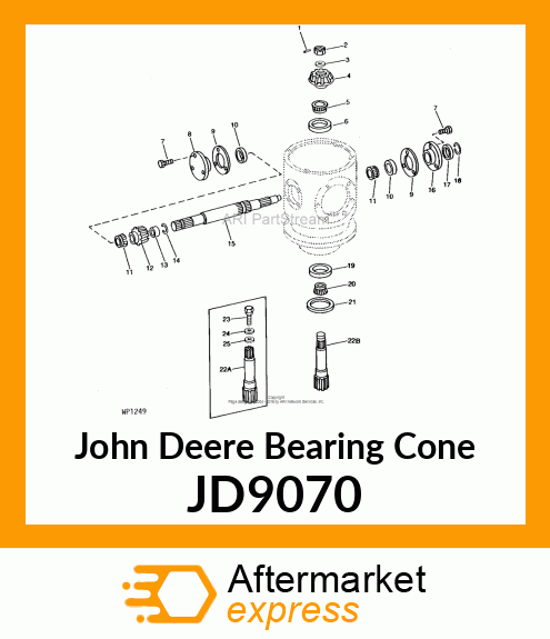 CONE, TAPER ROLLER BRG. JD9070