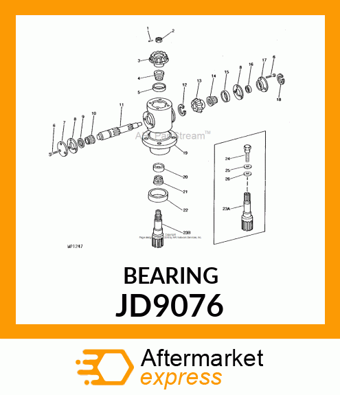 CONE BEARING JD9076