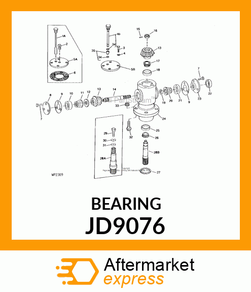 CONE BEARING JD9076