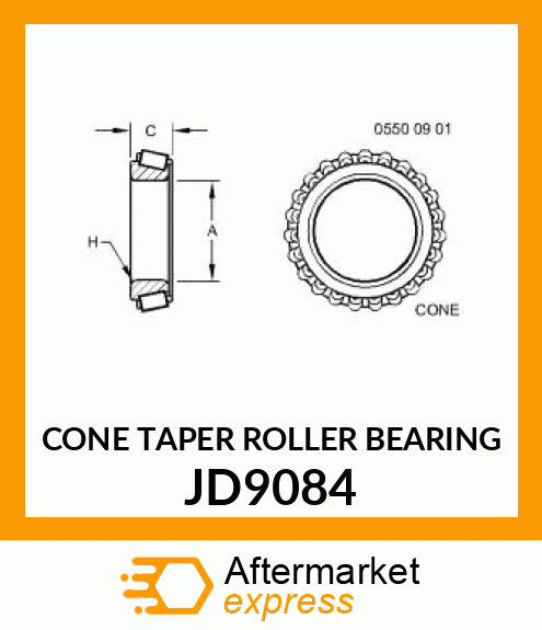 CONE TAPER ROLLER BEARING JD9084