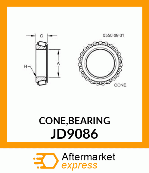 CONE,BEARING JD9086